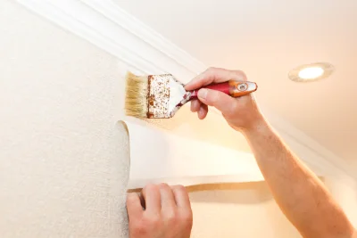 Pose de papier peint à Belgentier — revêtements muraux et toiles de verre